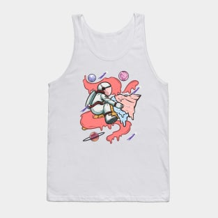 Astronaut Ice Cream Outer Space Planets Tank Top